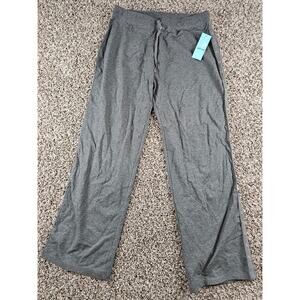 Vintage Y2K IActive Womens Sz L Pull On Wide Leg Sweatpants Gray NEW